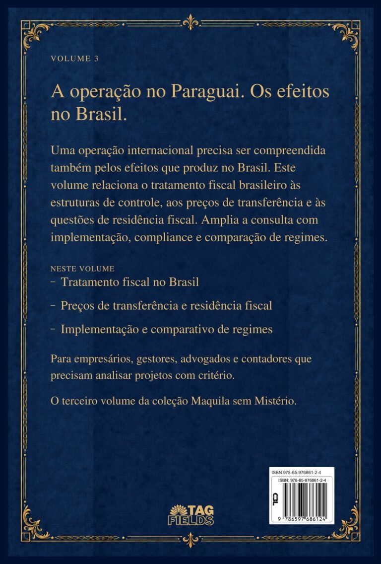 Contracapa da Edição de Colecionador em português — Volume 3