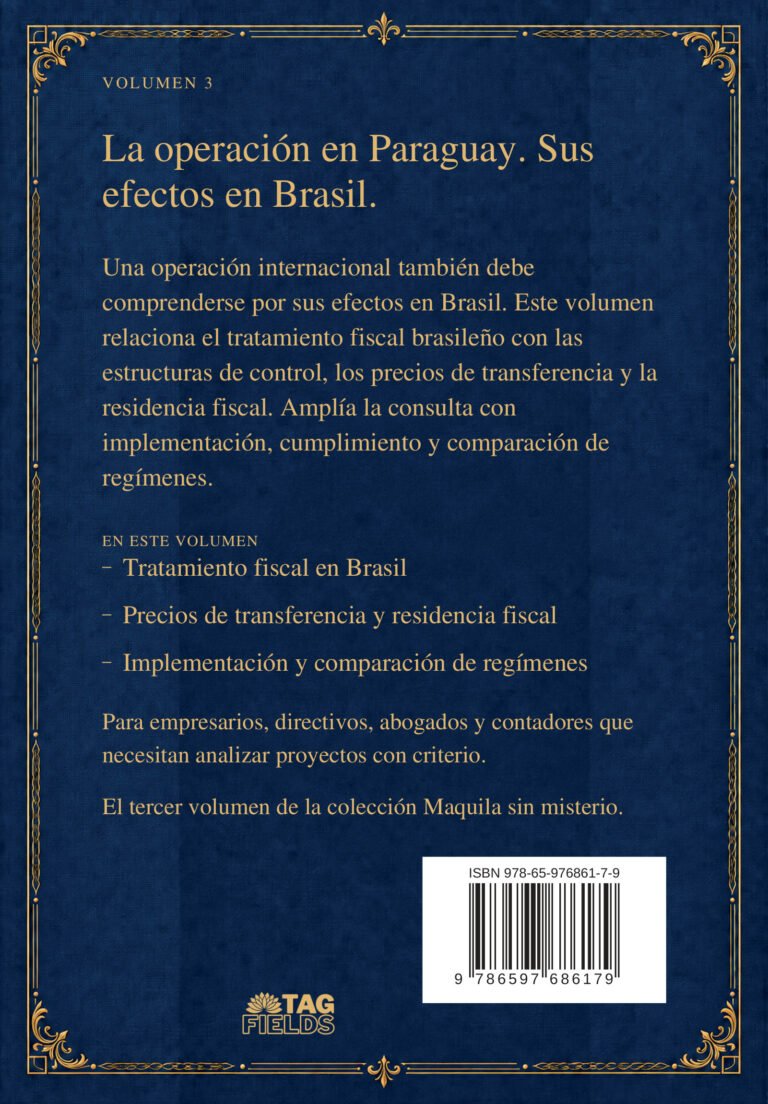 Contraportada del Volumen 3 de Maquila sin misterio, tapa blanda